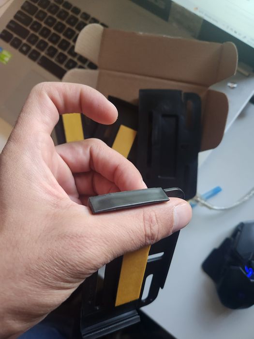 Suporti numere slim (plastic ABS) negru mat