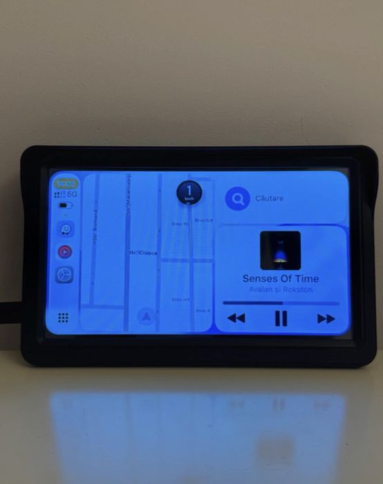 Navigatie Auto Portabila Wireless Carplay cu ecran tactic 7 Inch