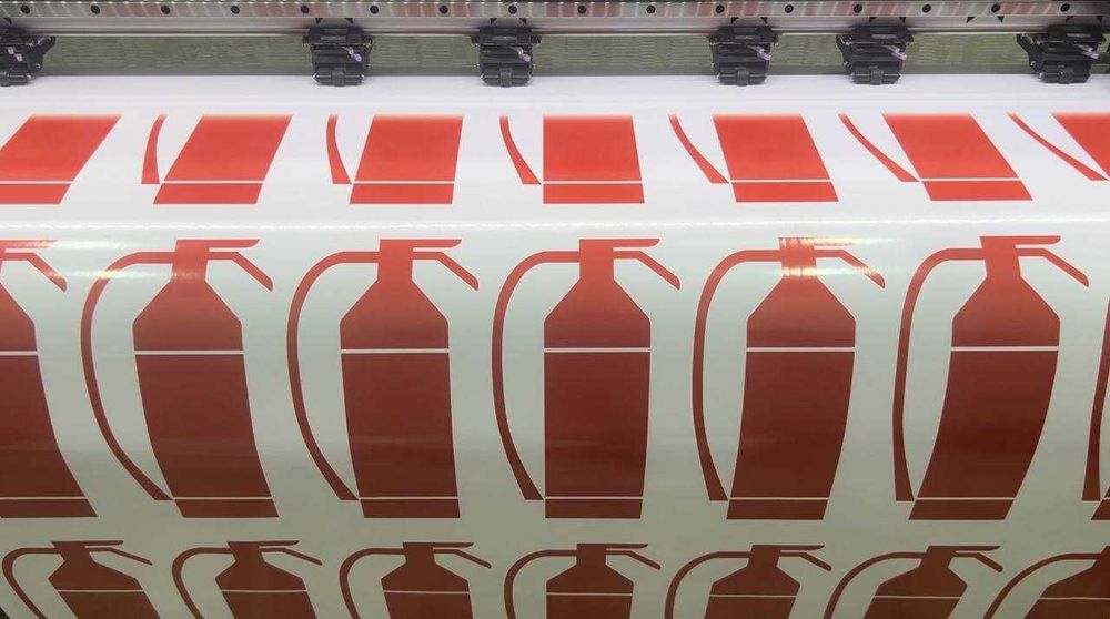 Контурные наклейки на пожарный щит/Ёпишмалар ёпиштириш щитлари учун