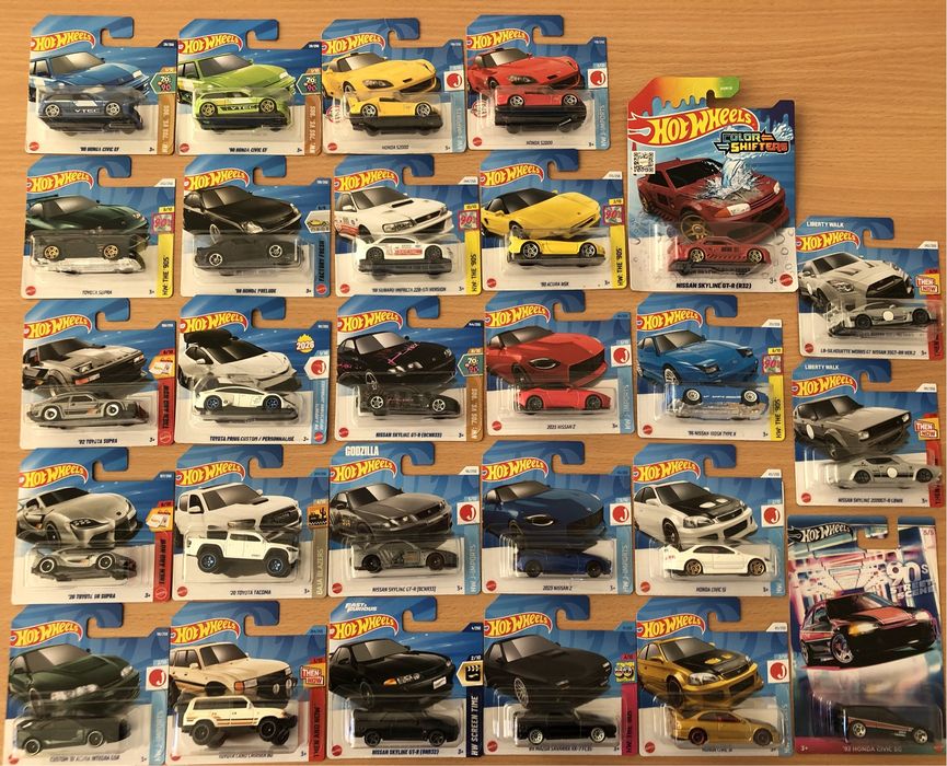 Masinute Hot Wheels Japoneze Subaru/Nissan/Toyota/Honda/Mazda/Acura