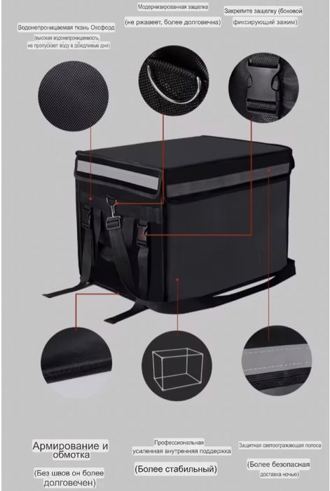 Термосумка для курьеров ,термохолодильник 62л