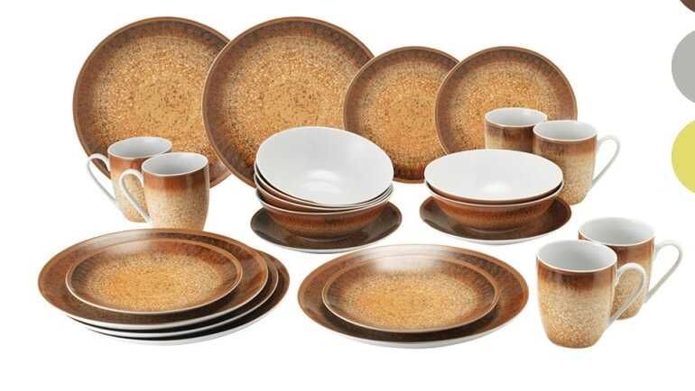 Комплект за хранене порцелан van Well Ella чинии чаши купички сервиз