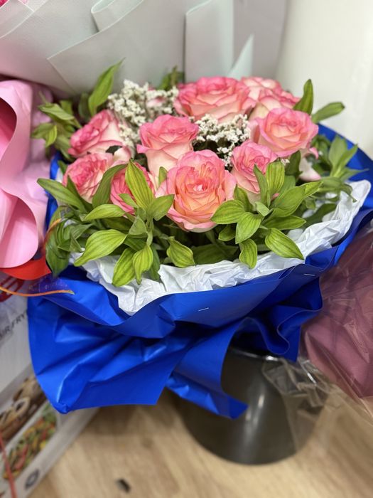 Цветы нежные розовый цвет