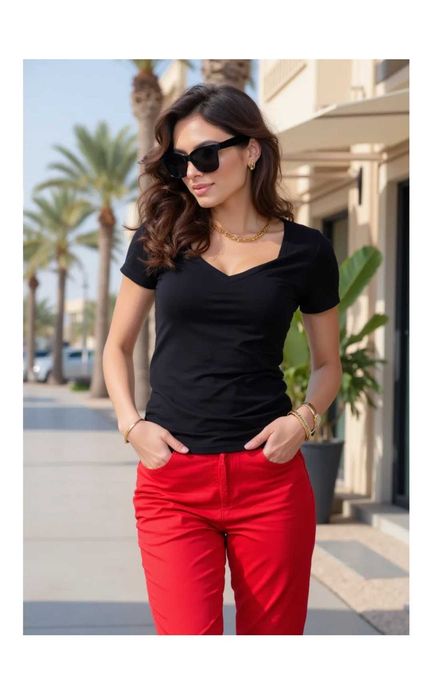 Турция"Bershka"Jeans, Skinny*Jeans Red