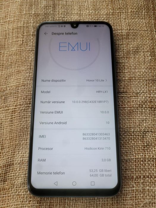Huawei honor 10 lite 64GB android 10