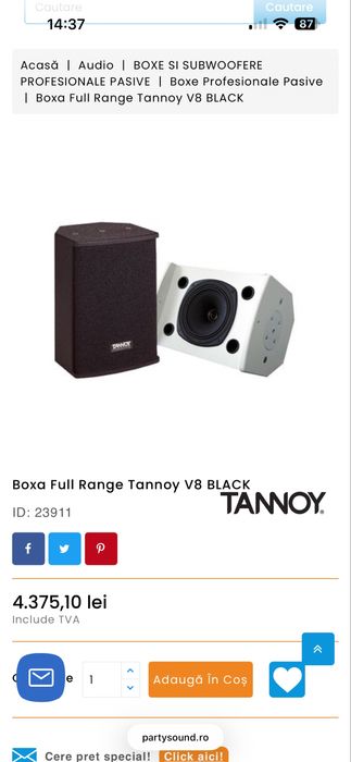 Vand sistem audio profesional