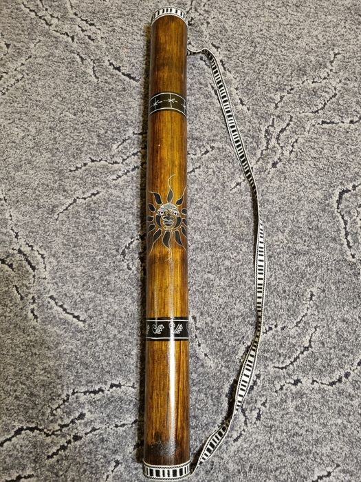 Rainstick  sunetul ploii din bambus pictat manual deosebit