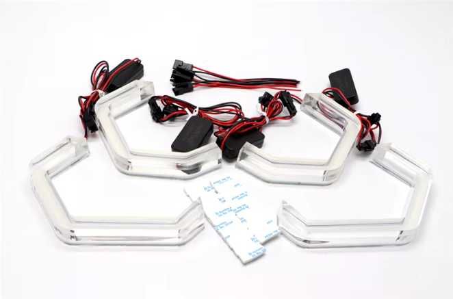 Kit Angel Eyes Cristal DTM Cotton pentru BMW F30 - Faruri cu halogen