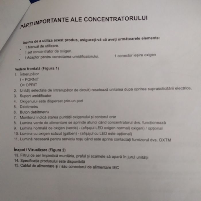 Concentrator de oxigen OX10A/5A