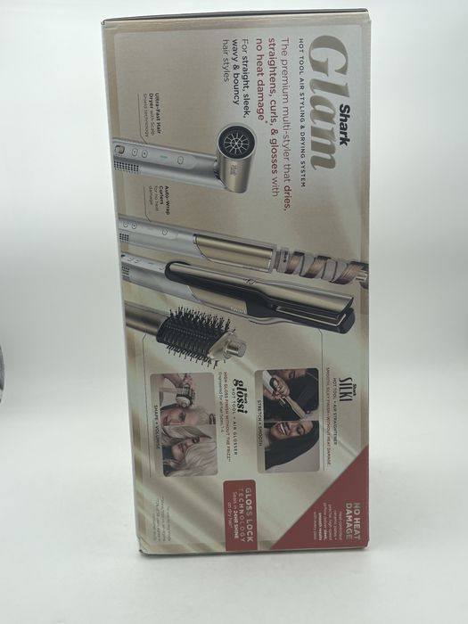 Shark Glam Sleek Straight Waves & Curls Multi-Styler HD6051S (5 in 1 ) pachet EXTRA FULL SIGILAT