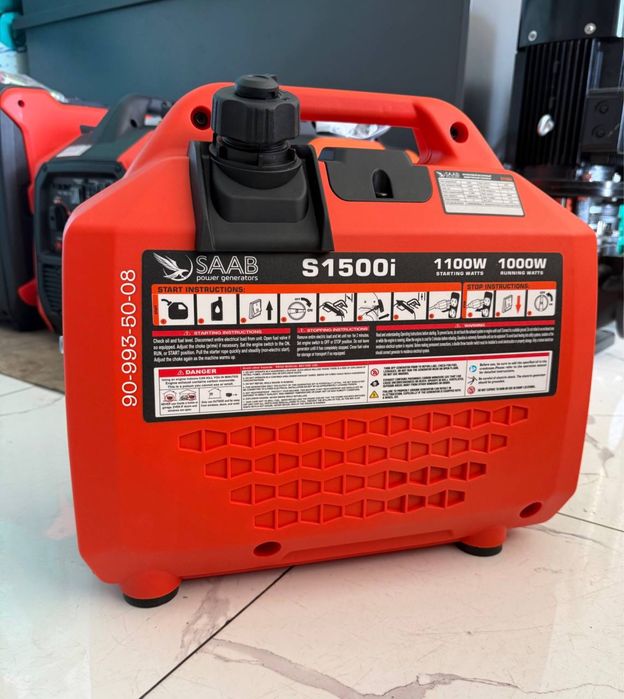 9 кВт инверторли малошумный АВРли генератор SAAB generator optom arzon