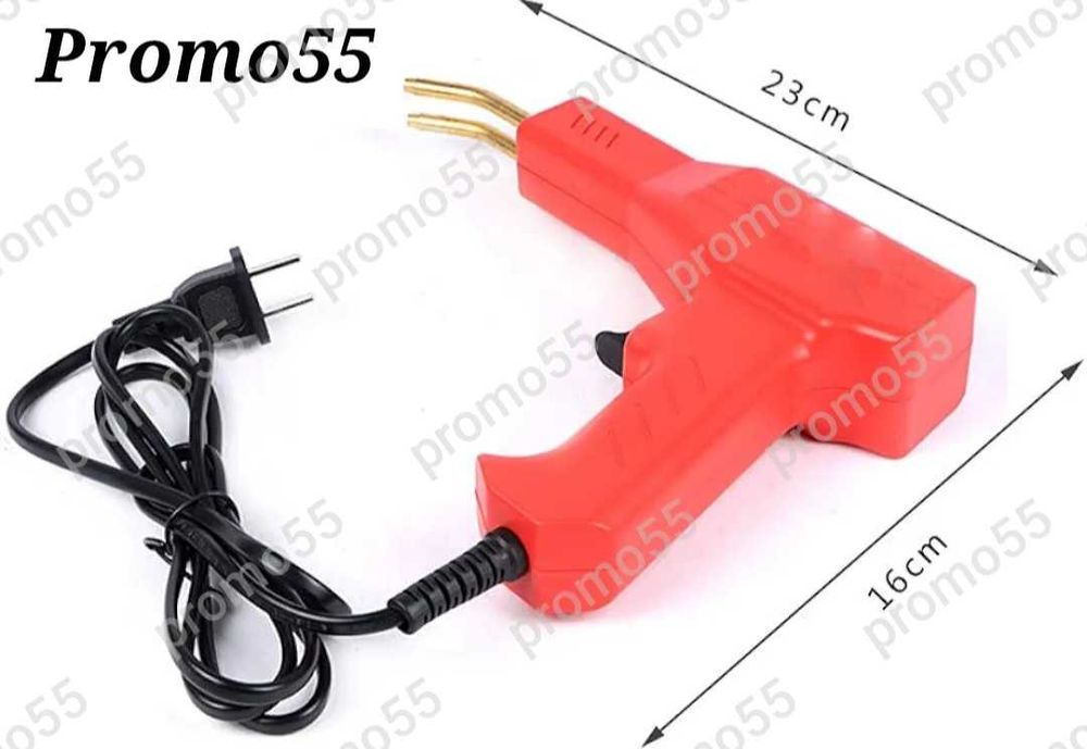 Пистолет за лепене и запояване на пластмаса 300W с 4 вида скоби