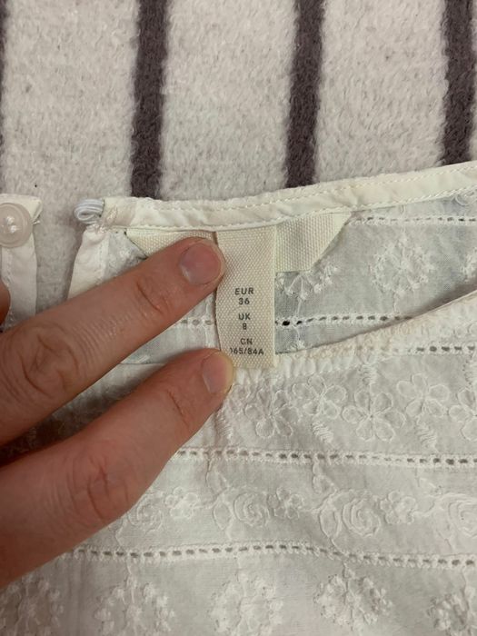 Bluza alba h&m marimea 36