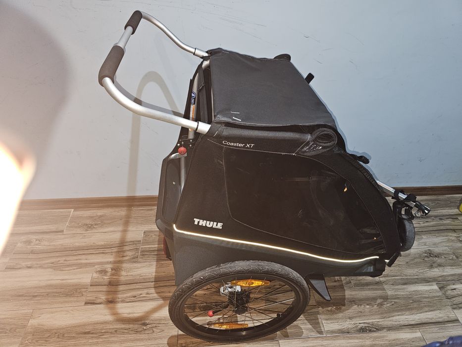 Thule Coaster XT – за две деца, Вело ремарке+детска количка