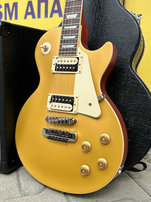 Електрическа Китара EPIPHONE Les Paul Classic GOLD + Кубе PEAVEY ValveKing VK 112 50W RMS / 16 Ohms