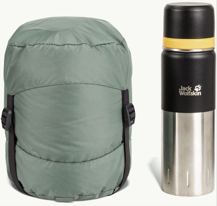 Sac de dormit Jack Wolfskin Athmos Down +5, 195Cm, picnic green