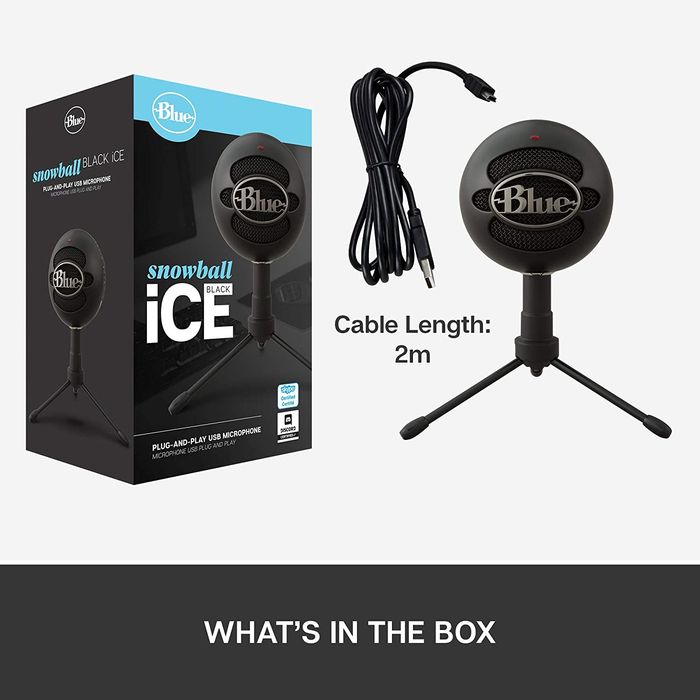 Logitech Blue Snowball Ice (black) кардиоидный микрофон для стримминга