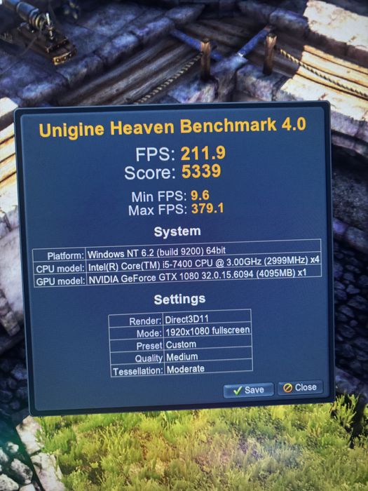 Геймърски компютър GTX 1080 8GB / 16GB RAM / SSD + HDD / Intel I5 Игри