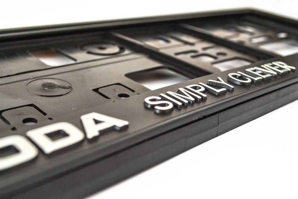 Рамки за регистрационен номер Skoda / Skoda VRS / Simply Cleaver