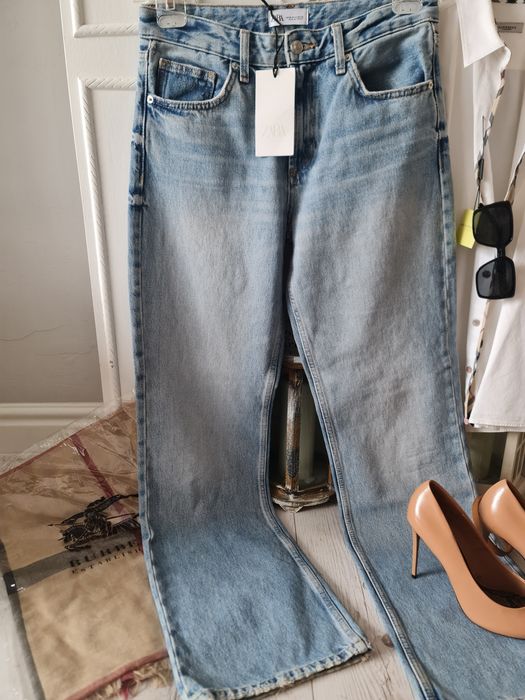 Нови дънки Zara  с етикет