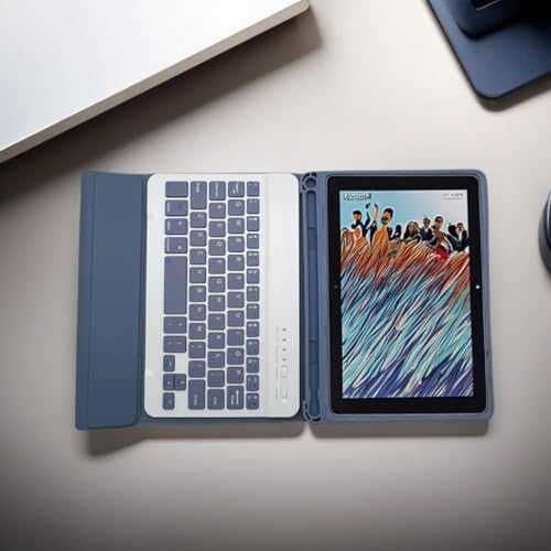 Нов Магнитен калъф с отделяема клавиатура за Galaxy Tab A9 8.7 таблет