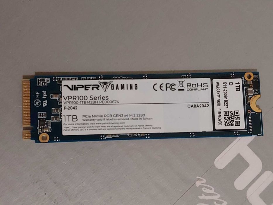 1TB М.2 NVMe Patriot Viper VPR100, Toshiba XG6