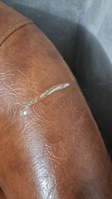 Canapea mica din piele ecologica 120 cm lungime