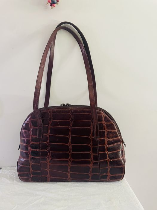 Poseta piele crocodil