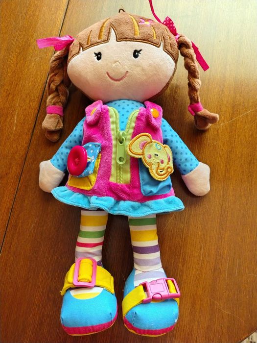 Кукла Пипи забавна цветна  37см