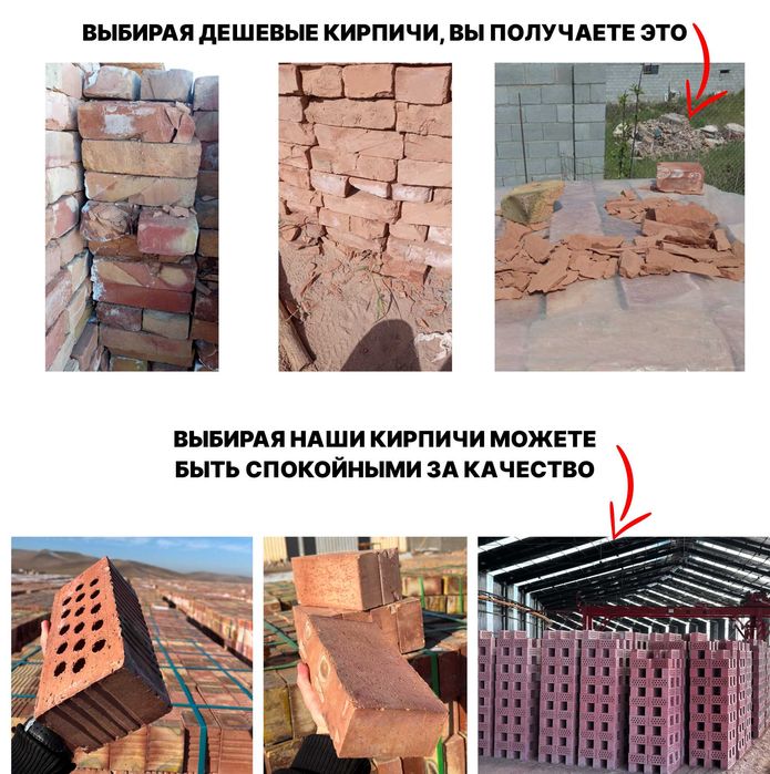 Качественный красный Кирпич марки М200 немецкая технология