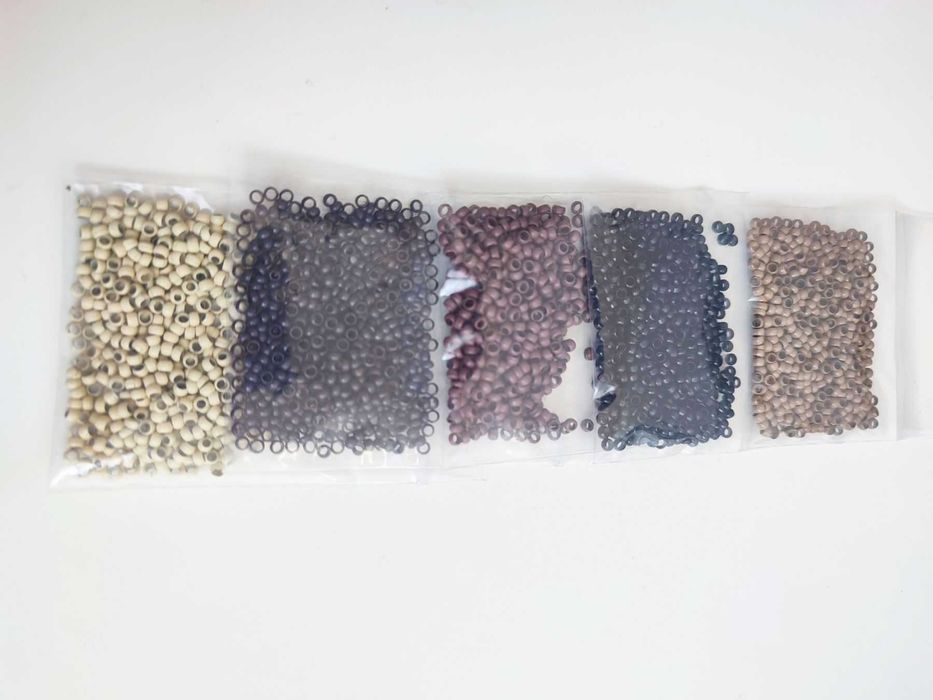 Микро и нано капси за поставяне на коса/екстеншъни + кука и клещи