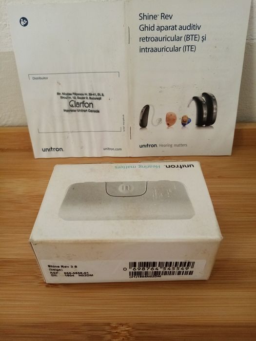 Unitron Shine Rev 3 S - Aparat medical auditiv. Oliva. Casca. Nou.