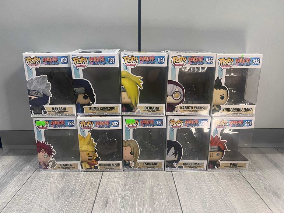 Funko Pop Naruto (10 фигурок, оригинал, с коробками)