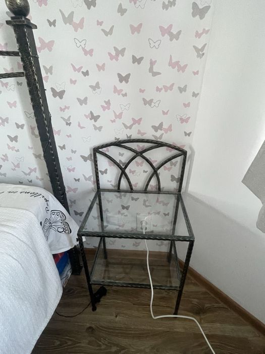 Vand pat fier forjat + 2 noptiere