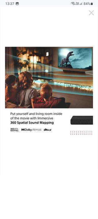 Soundbar Sony HT-A3000, 3.1 ch