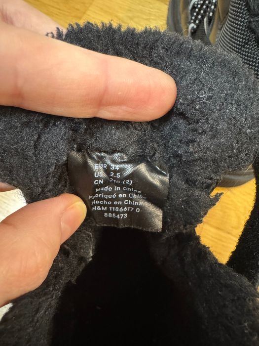 Ghete de iarnă până la gleznă pentru fete, mărimea 34 H&M