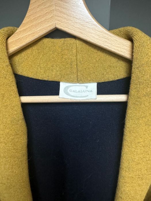 Cardigan damă cu cordon, muștar, mărimea S-M