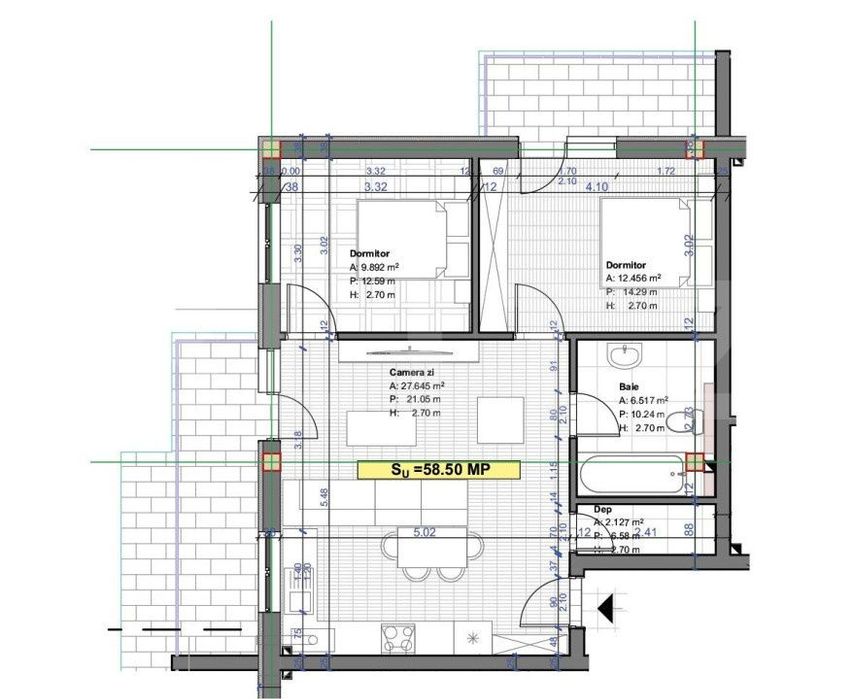 COMISION 0 !! Apartament 3 camere, 59 mp, posibilitate garaj, zona Ter