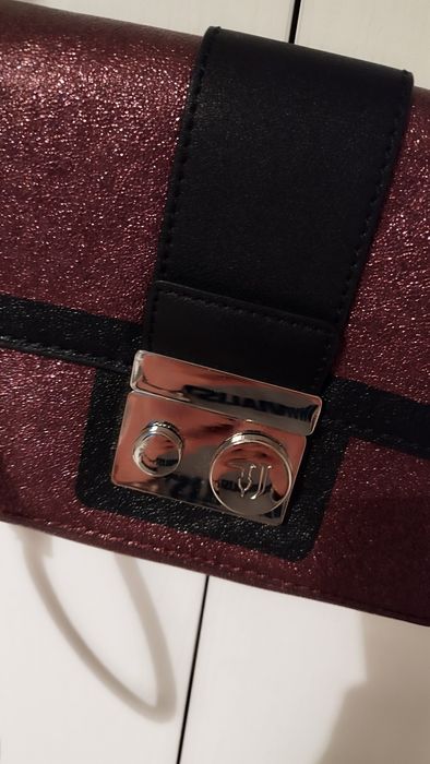 Чанта Trussardi блещукат ефект