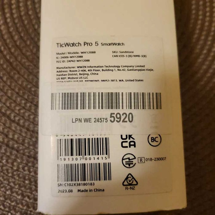 smartwatch ticwatch pro 5