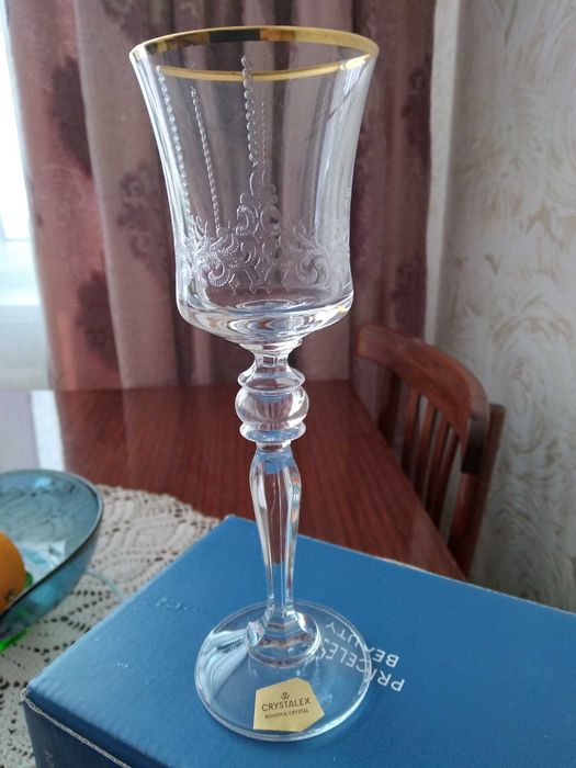 Фужеры хрустальные богемия