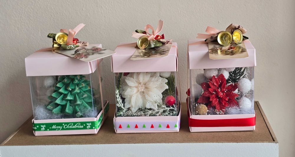 Коледна звезда от сапун