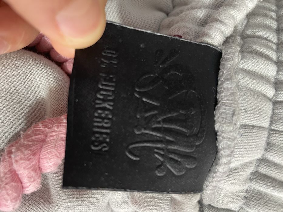 Pantaloni SynaWorld Flared/Straight Pink-Grey