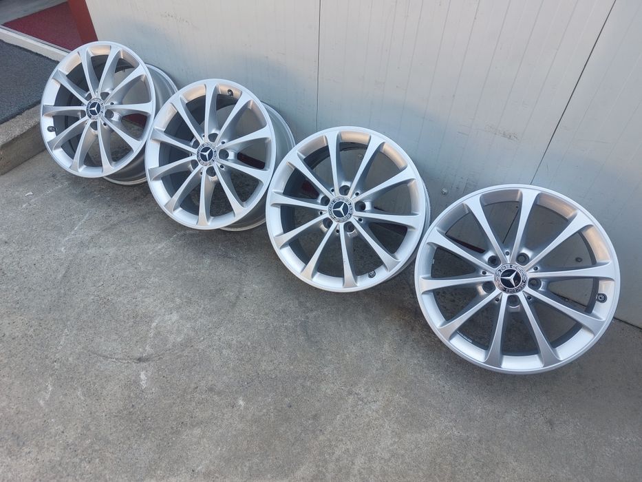 Set jante din aluminiu originale r17 / Mercedes Vw Audi Skoda Seat / 5x112 / cu senzori de presiune