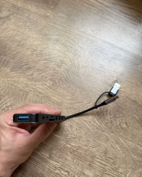 USB 7-in-1 хъб – USB-C/USB-A, 7 порта