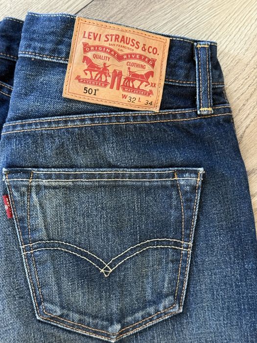 Blugi LEVIS 501 Albastru Barbati | Marime 32 x 34 (Talie 81 cm)