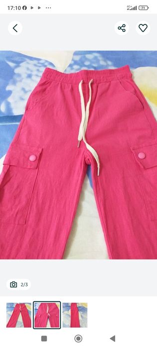 Брюки лён, для девочек,рост 140-146