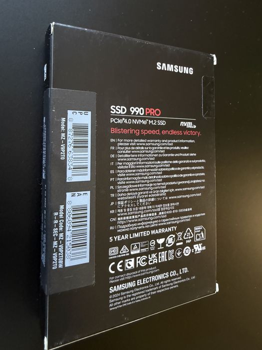 SSD NVMe M.2 Samsung 990 pro 2Tb, nou , sigillat !