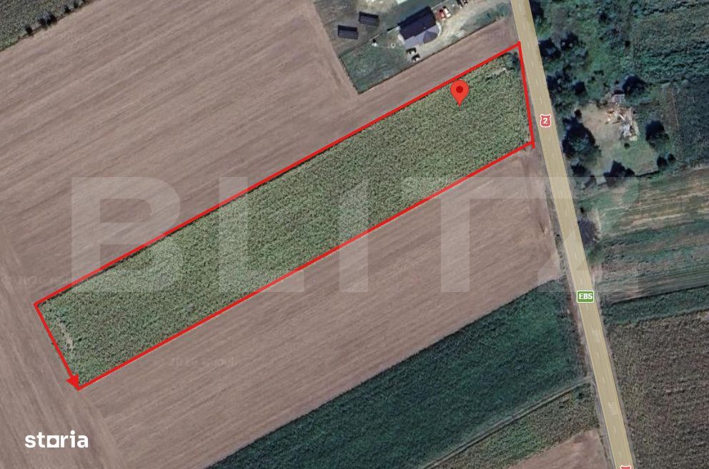 Teren intravilan 3.255 mp | deschidere la E85 | loc. Romanesti
