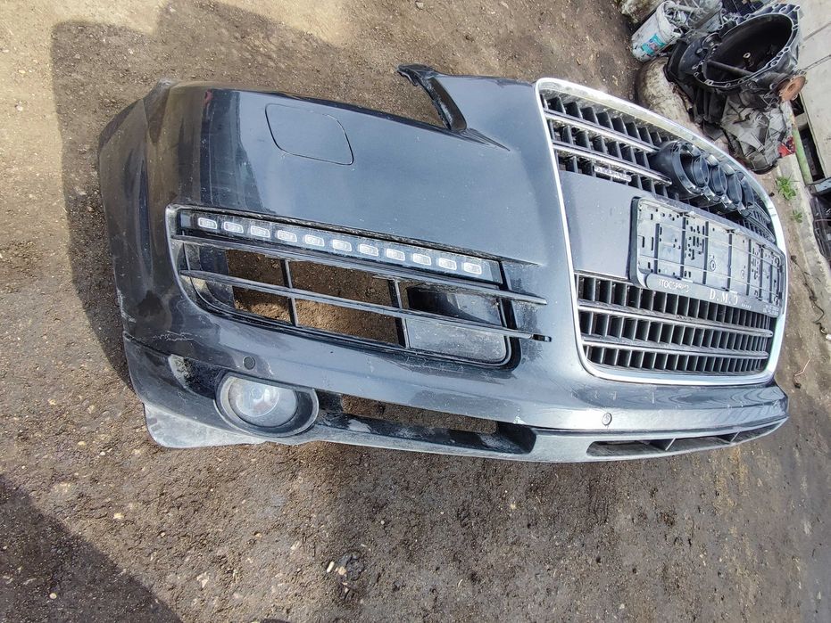 Предна броня комплект AUDI Q7 4L0807437 LED халоген и решетка Facelift